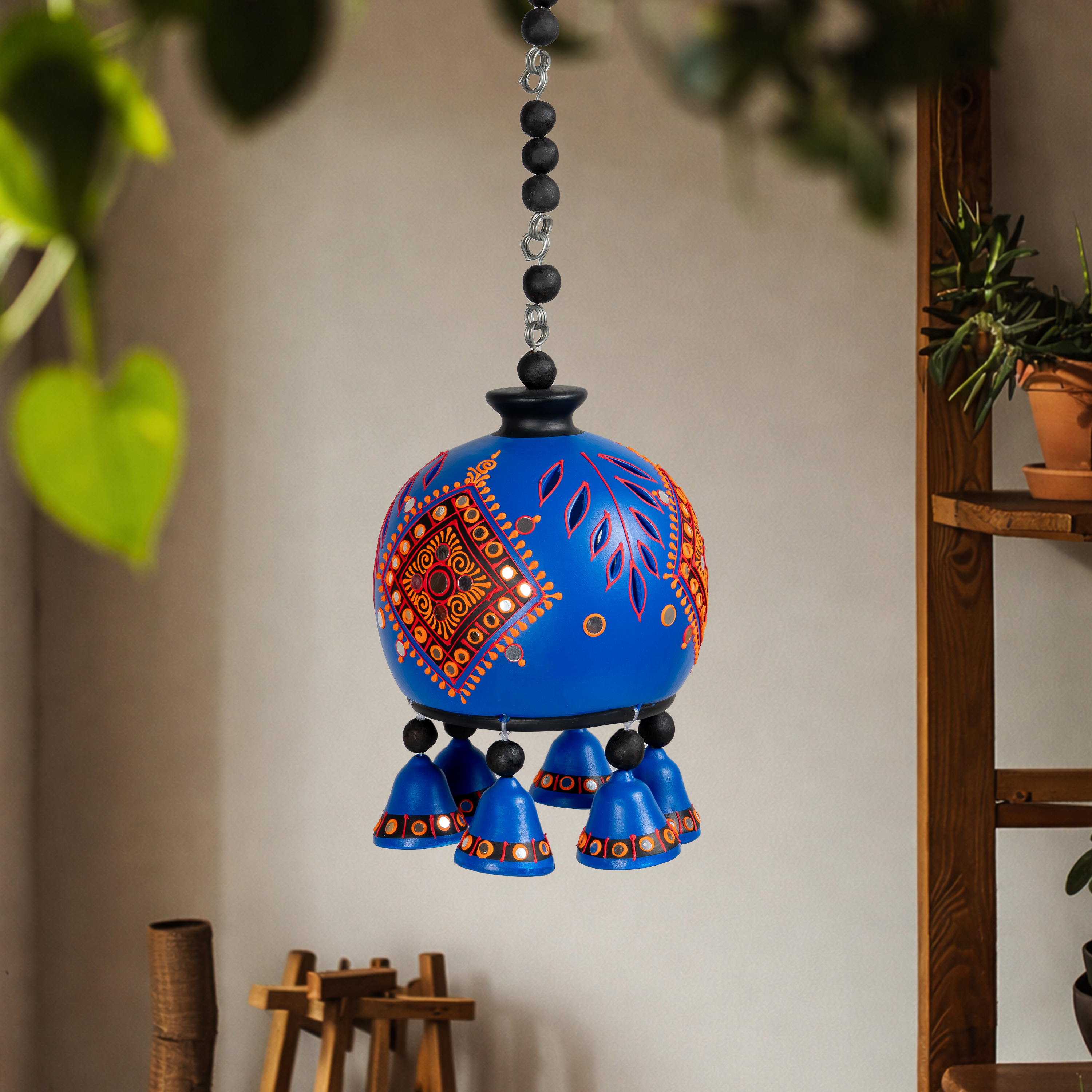 Dome Hanging Bell-BLUE-S