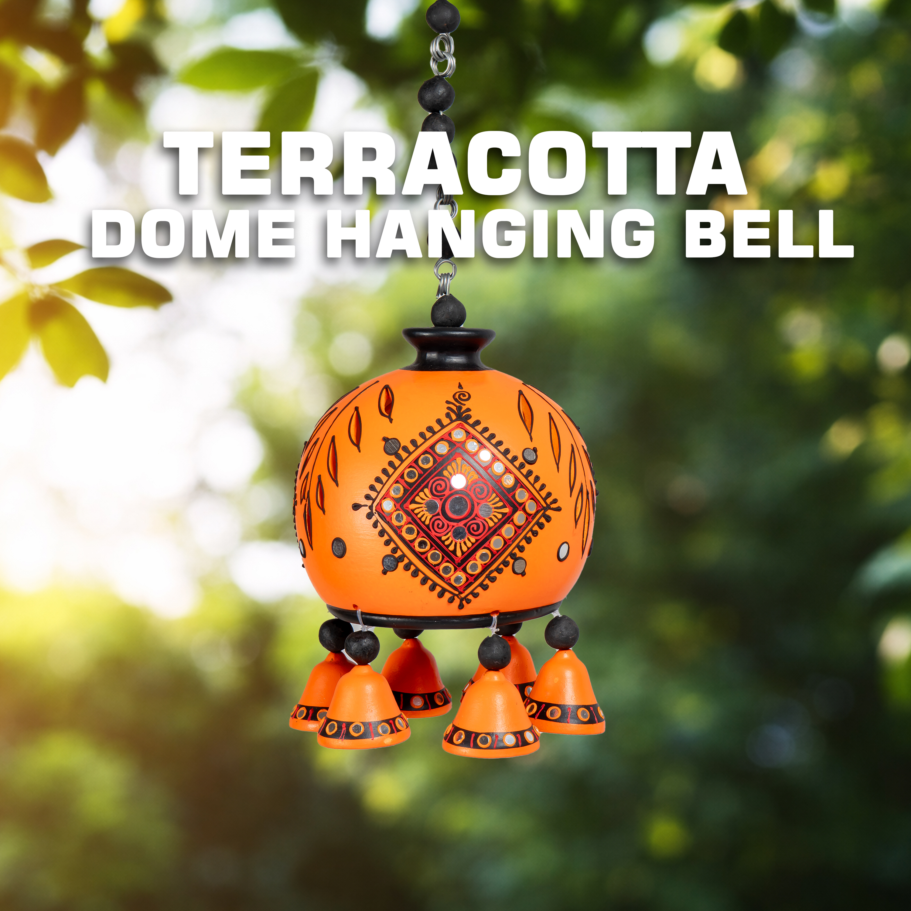 Dome Hanging Bell-ORANGE-S